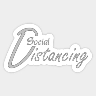 Social Distancing 18 Sticker